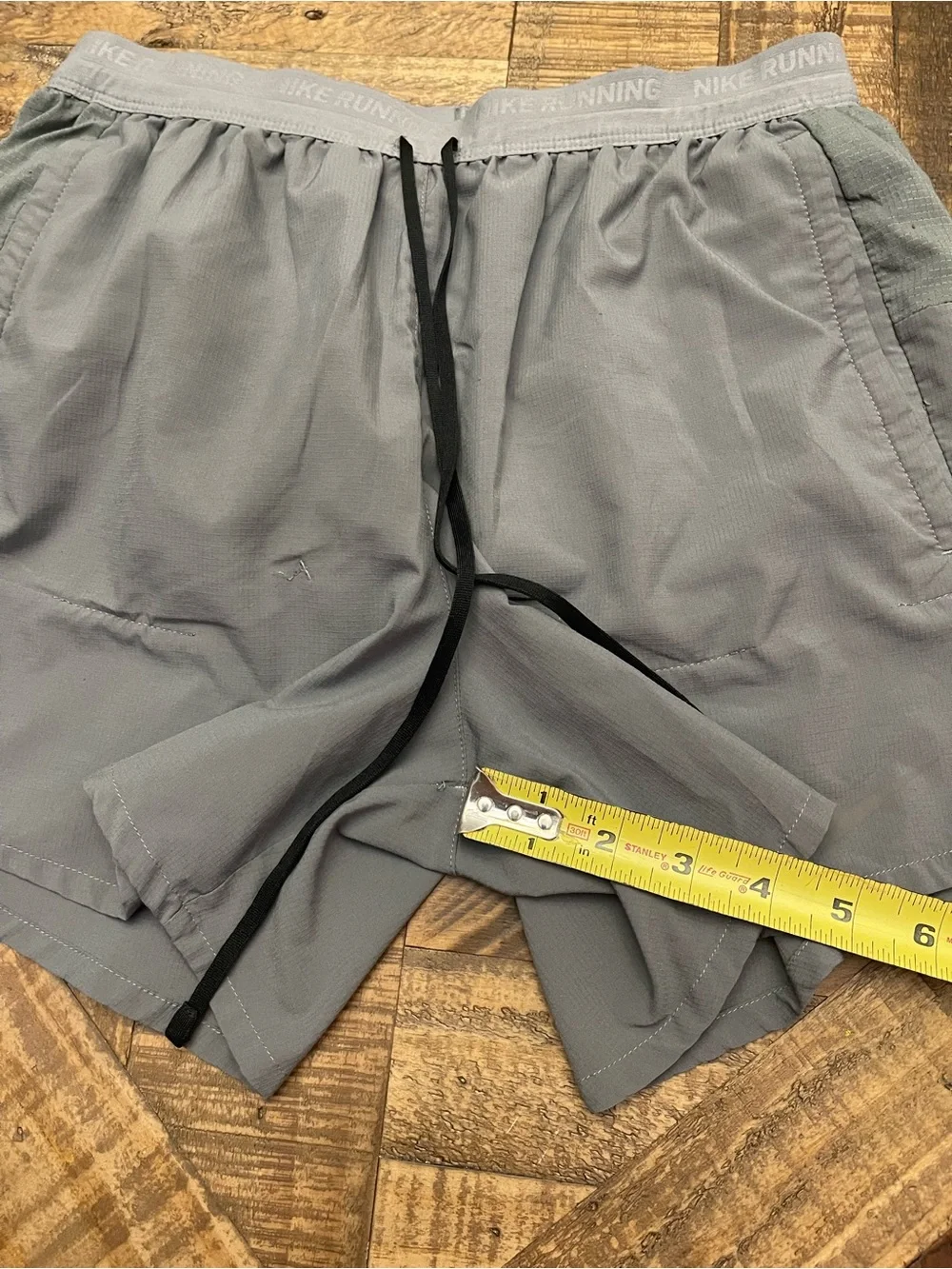 Nike Dri-FIT Stride Running Shorts in the Smoke Grey colorway